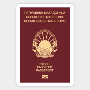 Macedonia passport Magnet